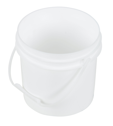 Pail w/ Plastic Handle -White - 1 Gallon